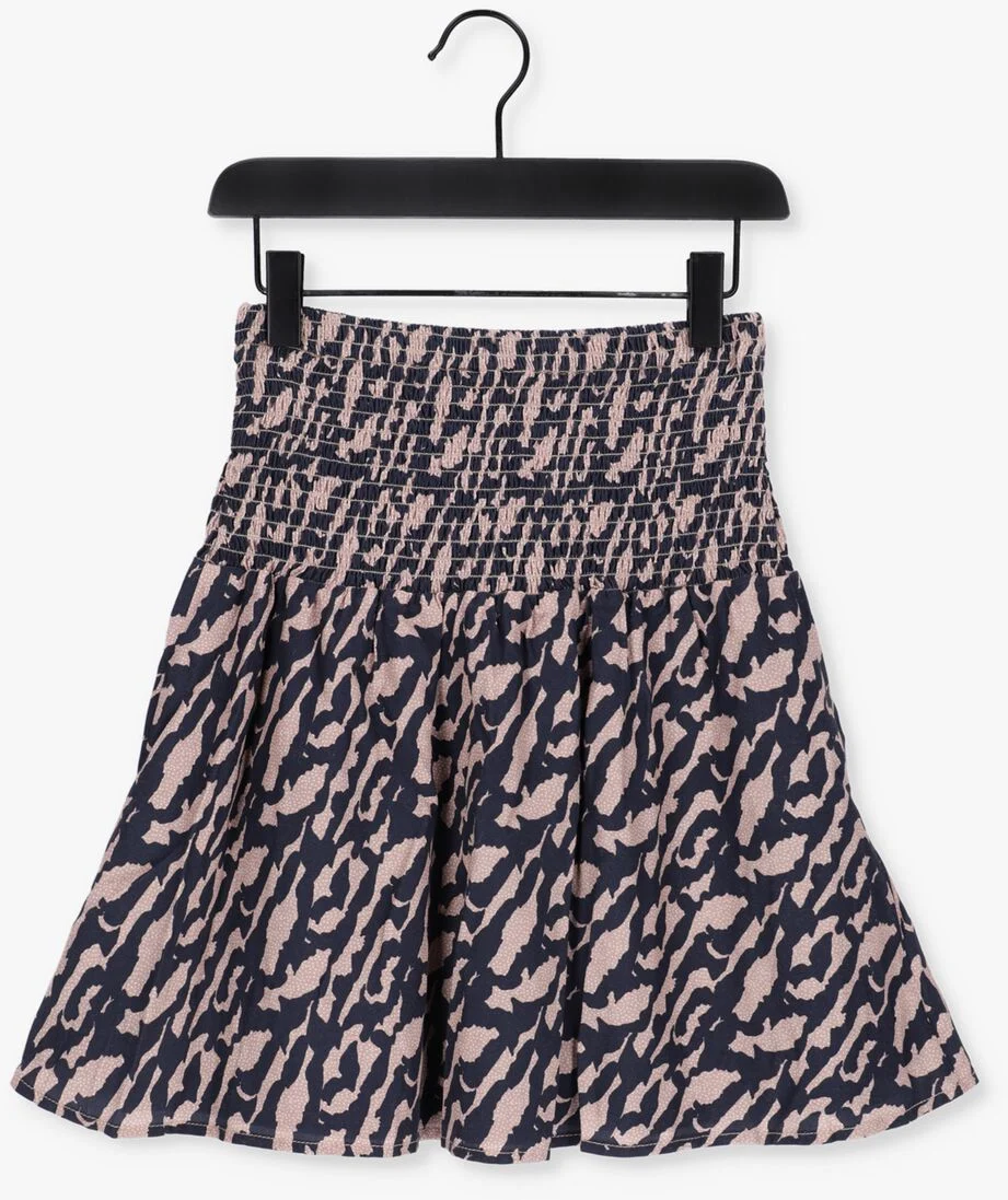 NOBELL blauwe nobell minirok nila short skirt with smocked waistband