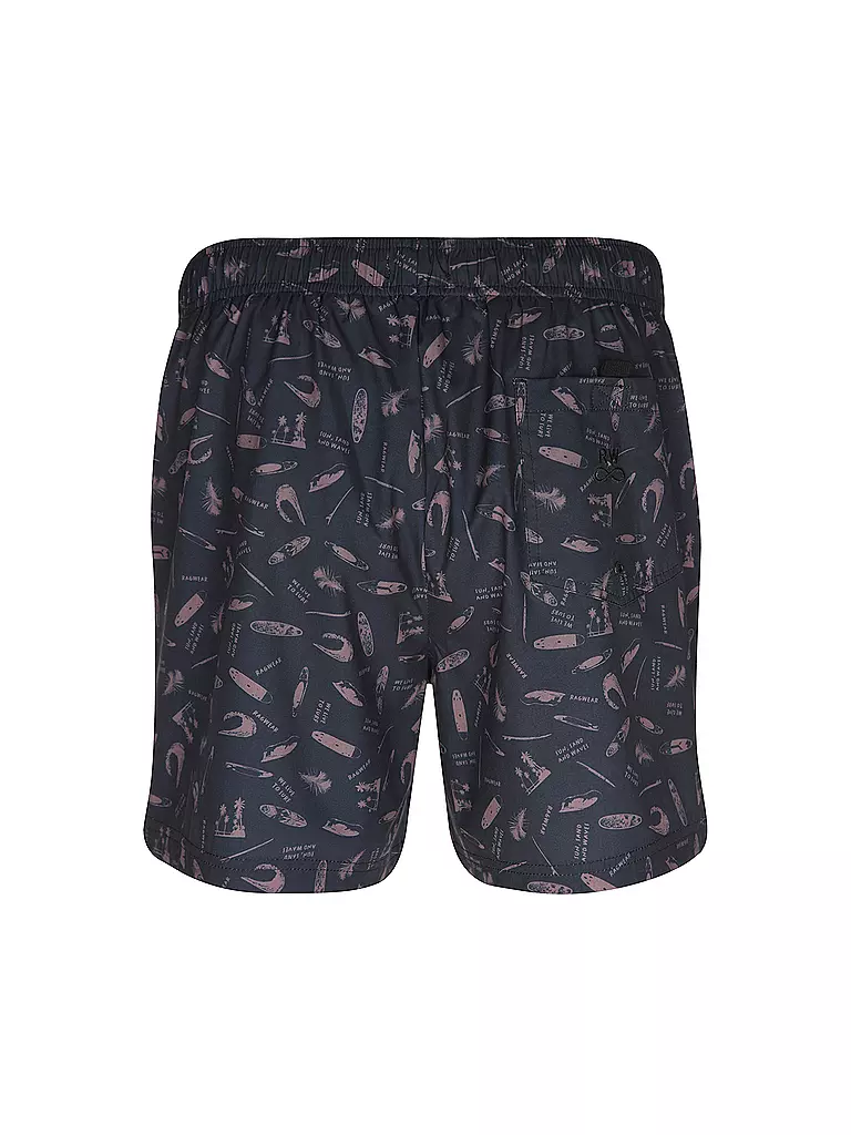 RAGWEAR Badeshorts STANNIS PRINT dunkelblau