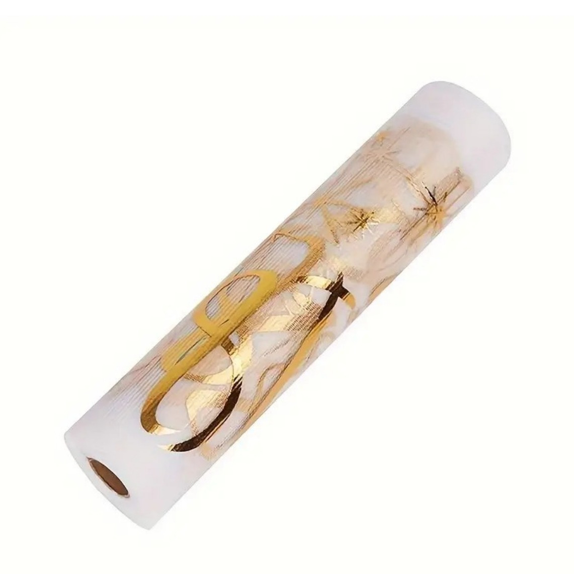 (28x275cm) Happy Birthday Tischläufer 30. Geburtstags Party Deko Zuschneidbares Tischtuch - Transparent / Gold