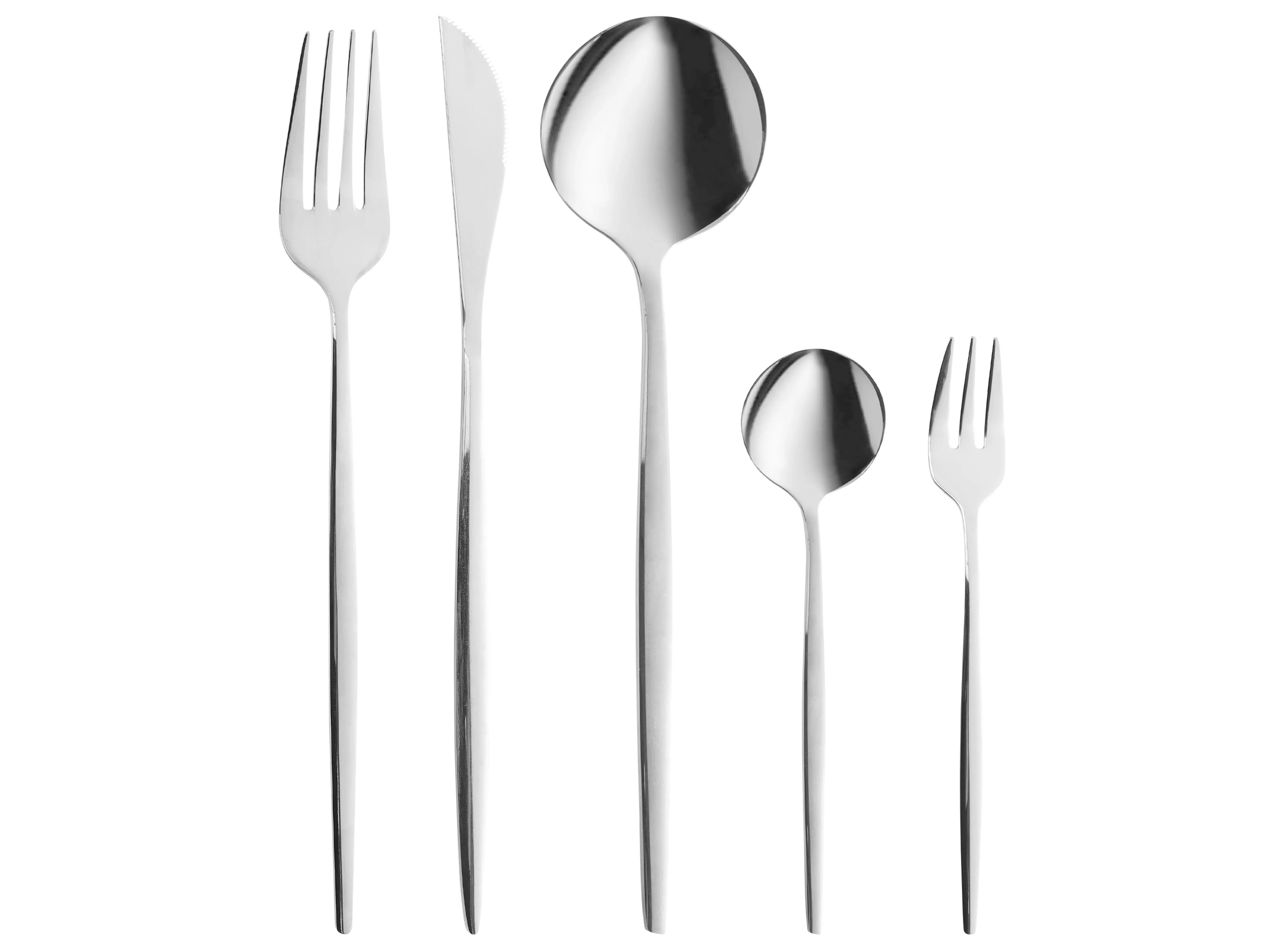 30-delige bestekset RIGATONI Zilver