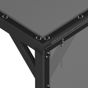 Pergola Silvano zwart inclusief zijdoek
