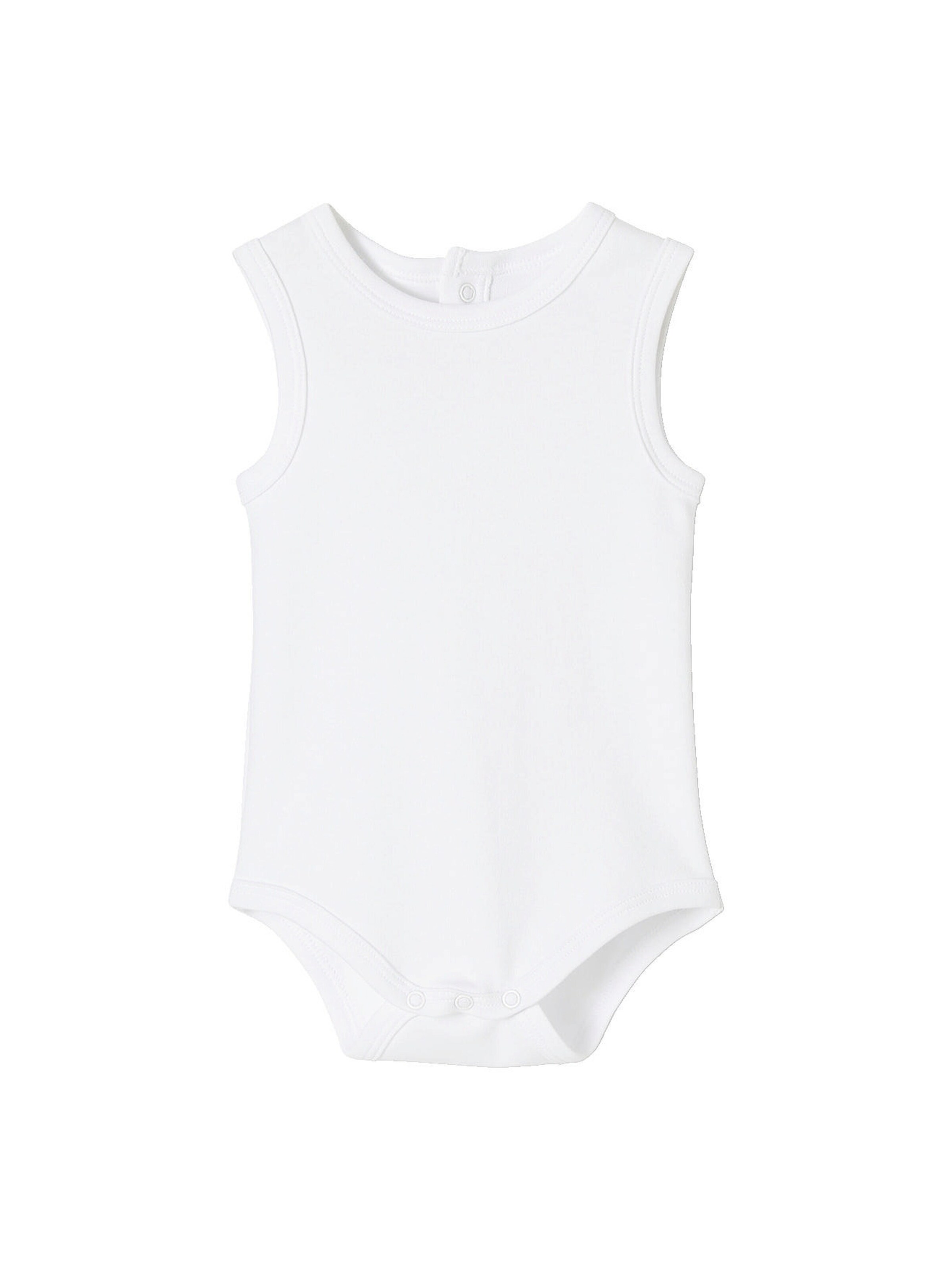 Vertbaudet 5er-Pack Baby Trägerbodys, Interlock-Jersey BASIC pack weiß