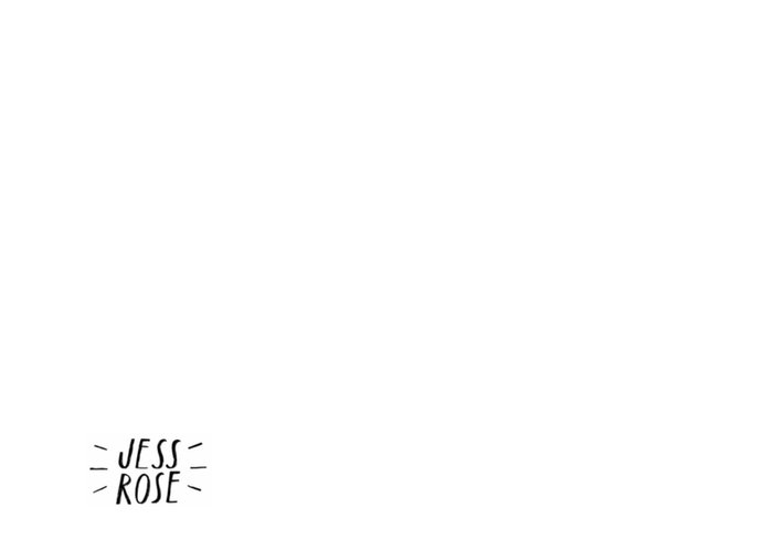 Jess Rose | Verjaardagskaart | taart en cocktails