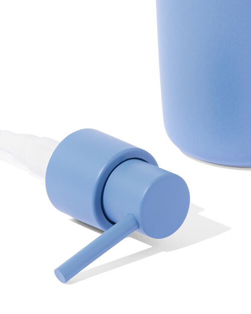 pompe à savon Ø8x15 céramique bleu mat