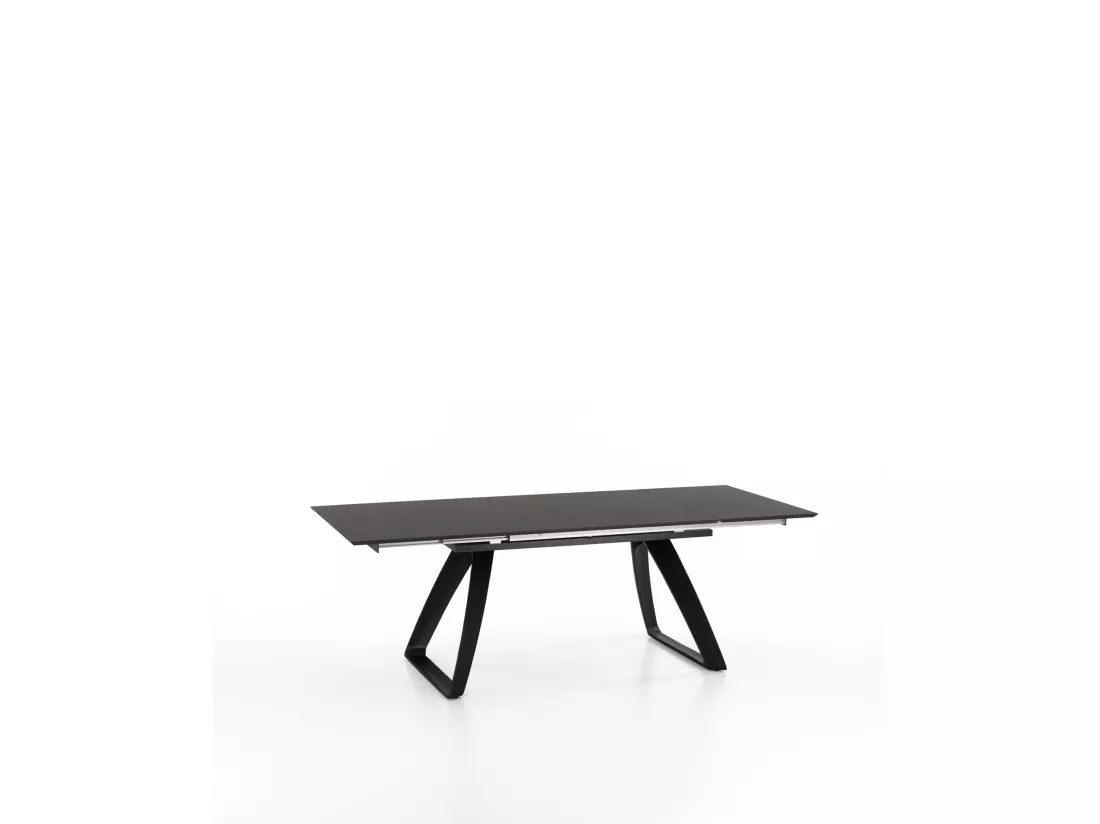 Barret Table Extensible (170/270 x 90 cm) en HPL sur MDF Gris Foncé