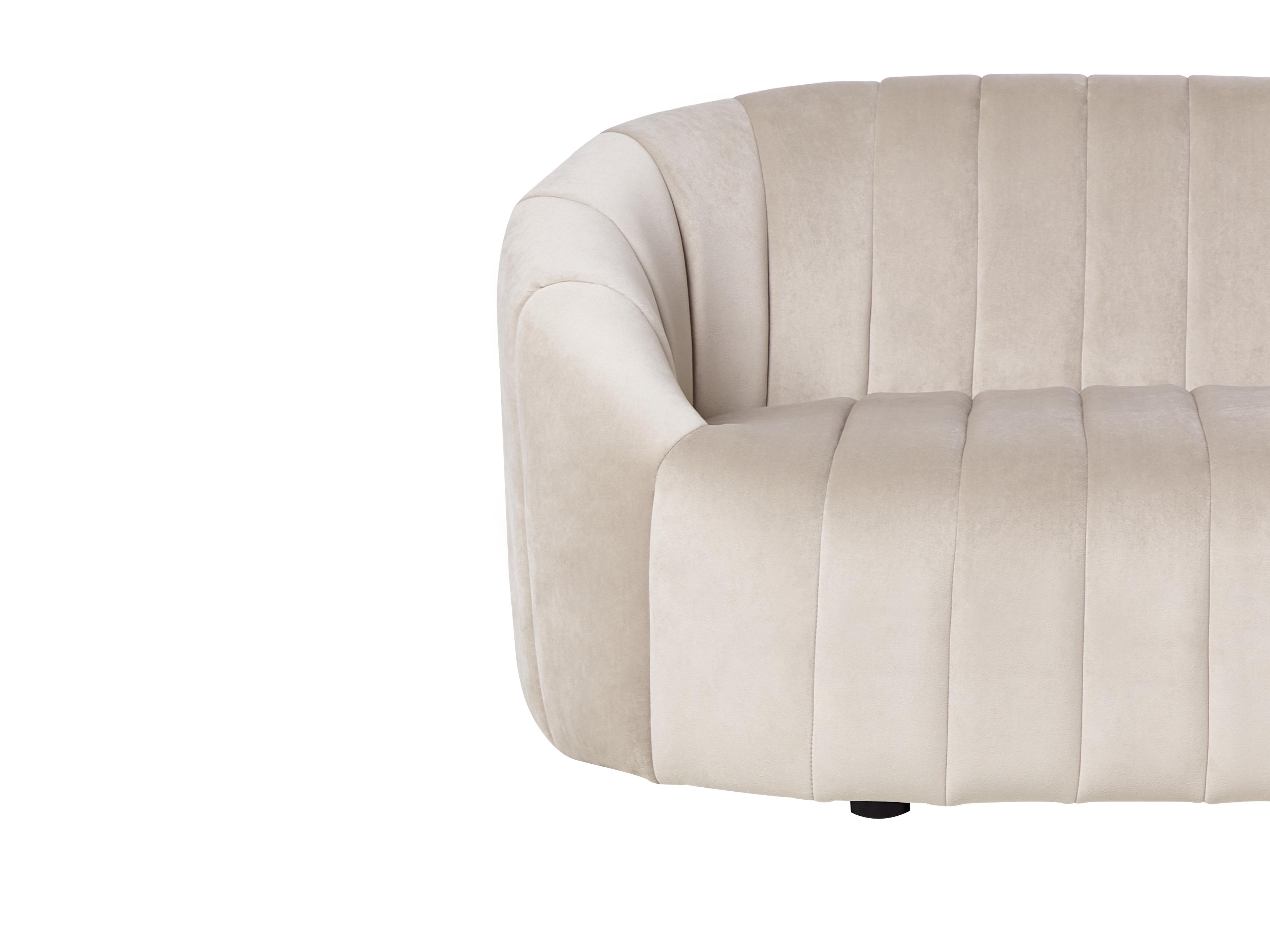 Bankenset 6-zits MALUNG Fluweel Beige