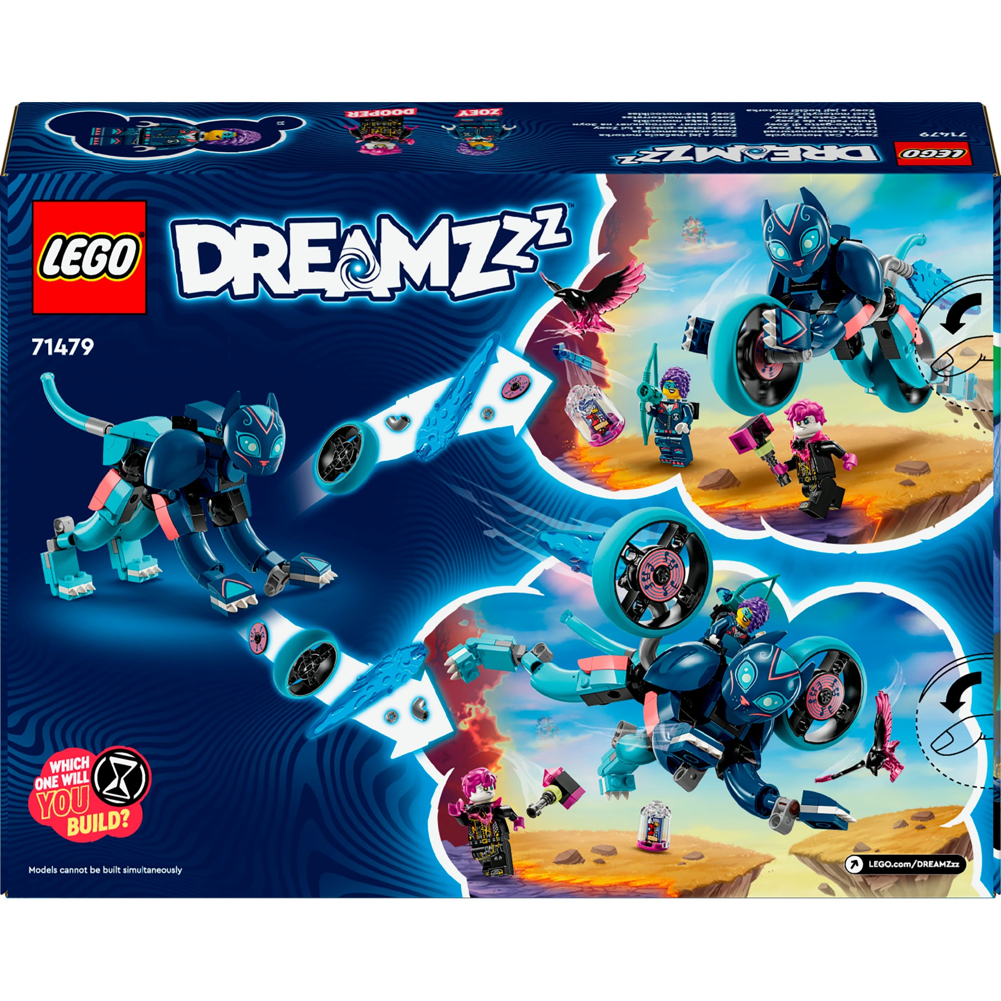 LEGO Konstruktionsspielzeug DREAMZzz Zoeys Katzenmotorrad