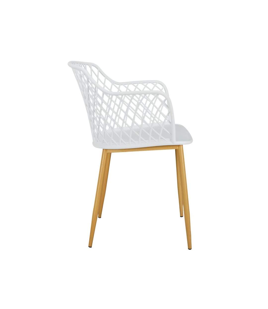 Paris Prix - Lot De 4 Fauteuils Design malaga 80cm Blanc