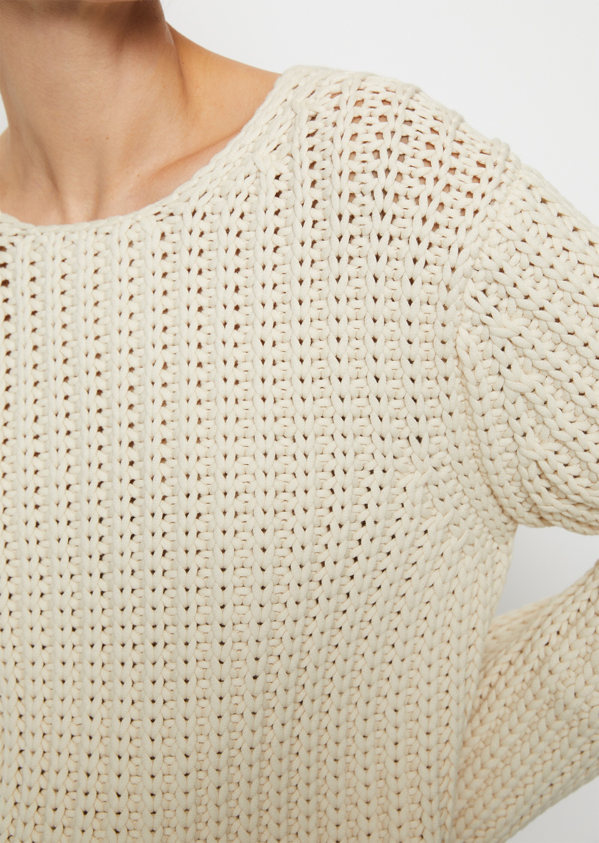 Pullover looseaus Bändchengarn gestrickt