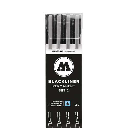 MOLOTOW™ BLACKLINER PERMANENT 4er Sets
