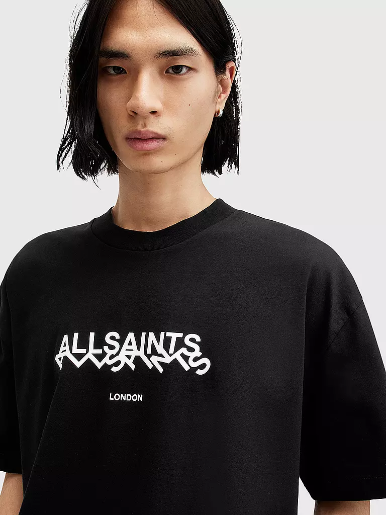 ALLSAINTS T-Shirt SLANTED schwarz