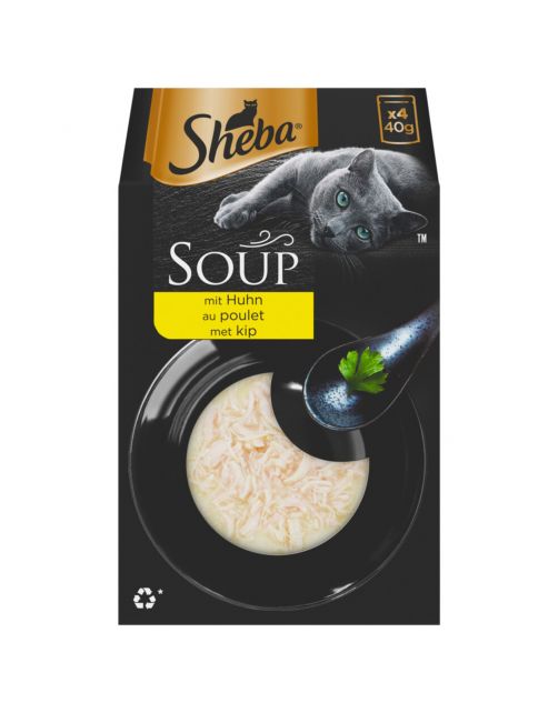 Sheba Soup 4x40 g - Kattenvoer