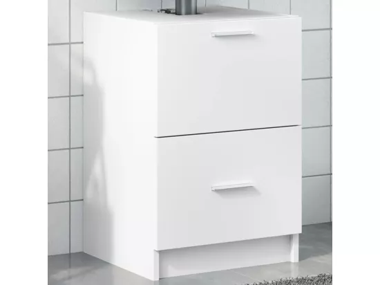 Armoire d'évier blanc 40x37x59 cm bois d'ingénierie