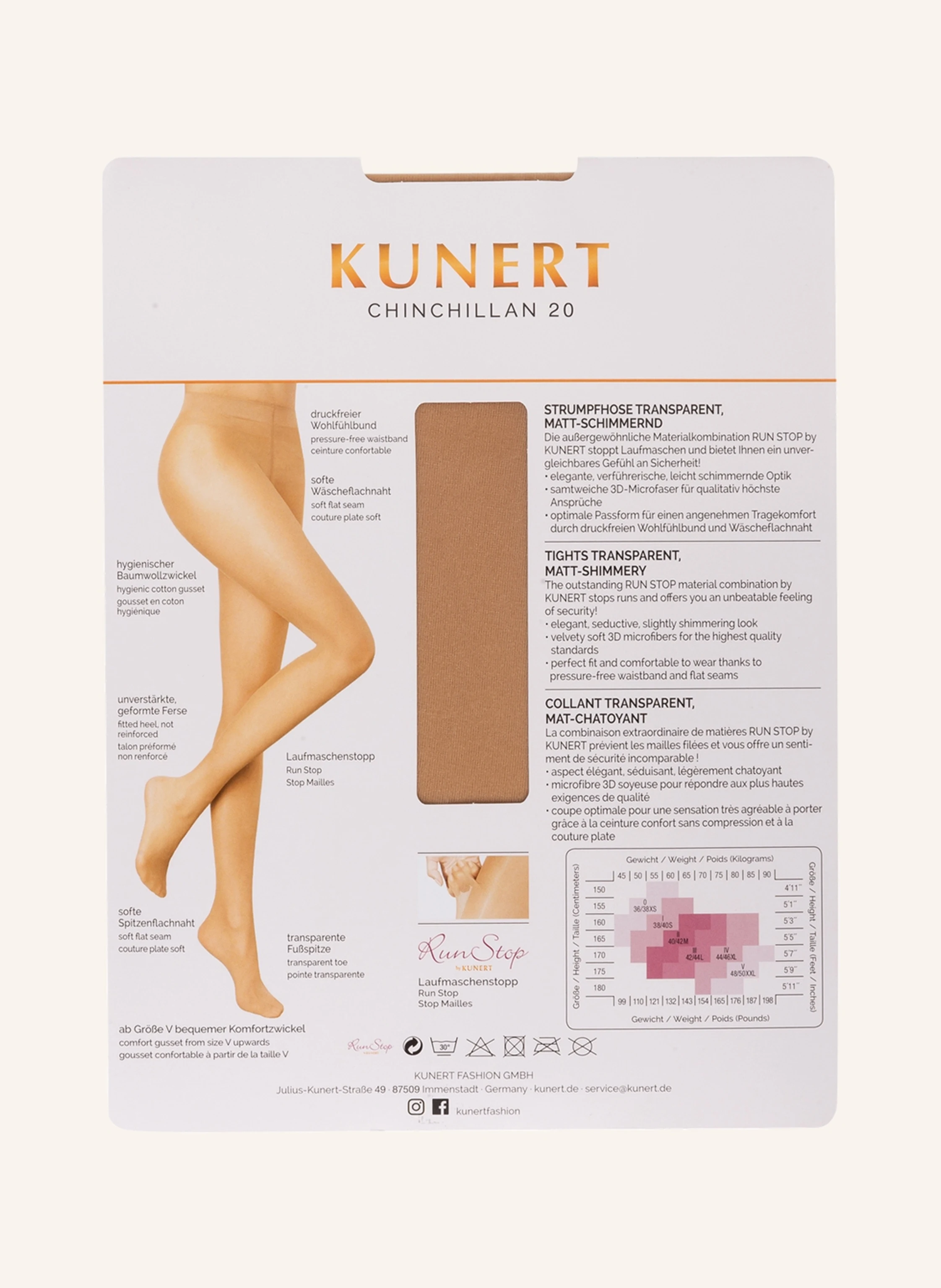 KUNERT Feinstrumpfhose CHINCHILLAN