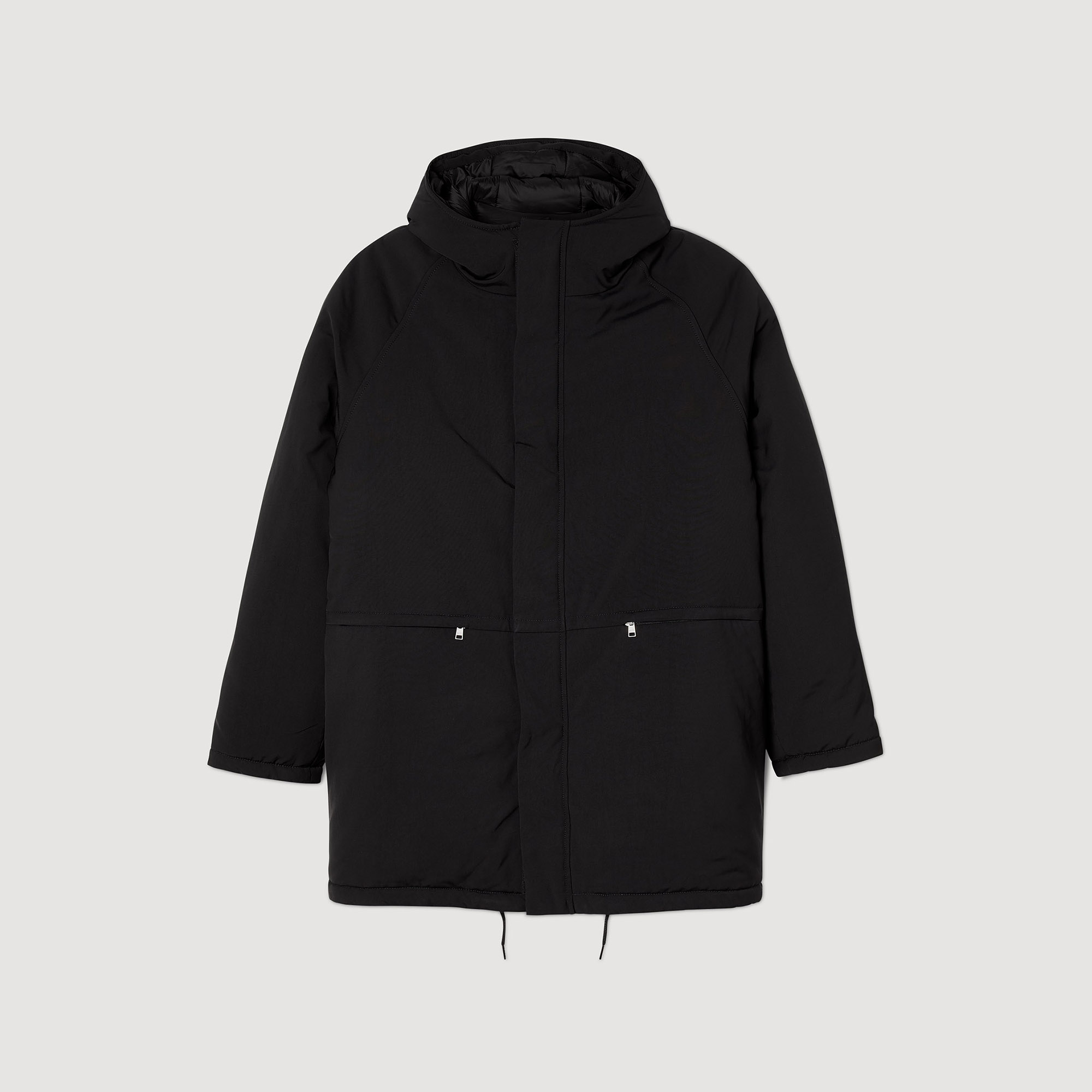 Parka molletonne en tissu technique
