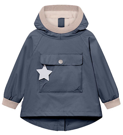 Mini A Ture Sommerjacke - MatBaby Vito Fleece Anorak - Ombre Blu