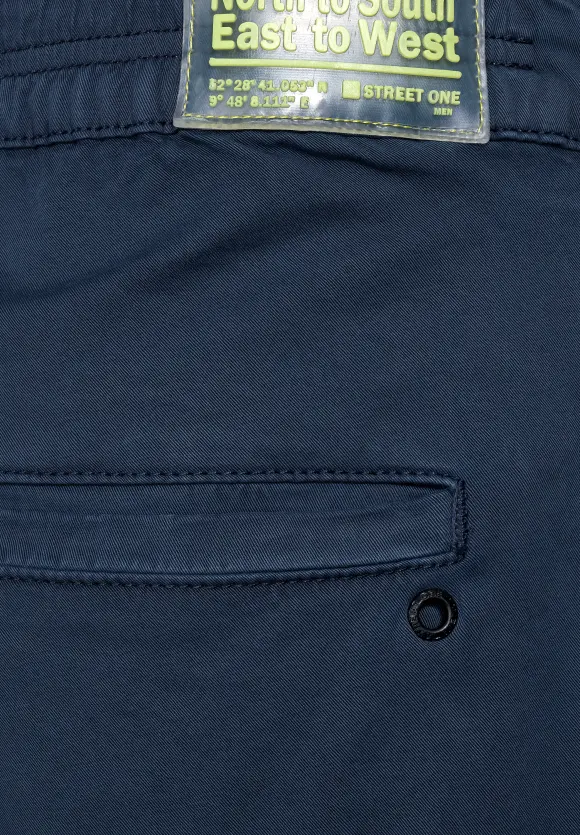 Regular Fit Chino Shorts - navy blue