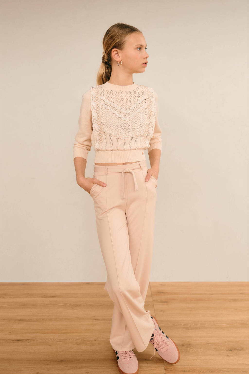 NoBell’ regular casual broek zand
