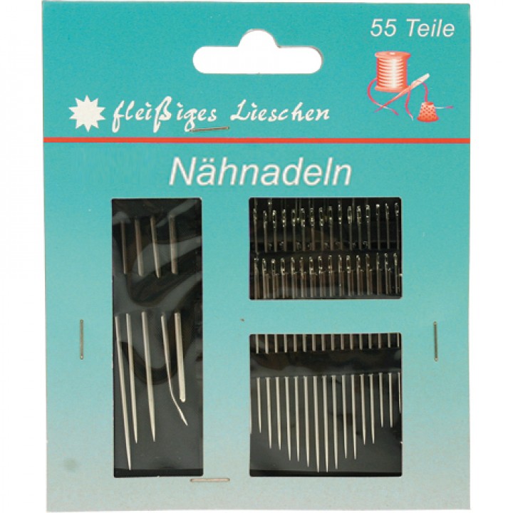Nähnadeln 55 teilig auf Karte