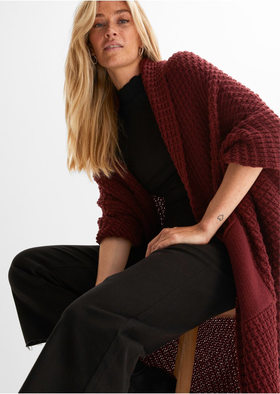 Gilet long en maille