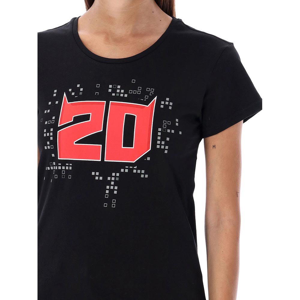 Fabio Quartararo - T-shirt femme FQ20 N°1 Noir / Rouge