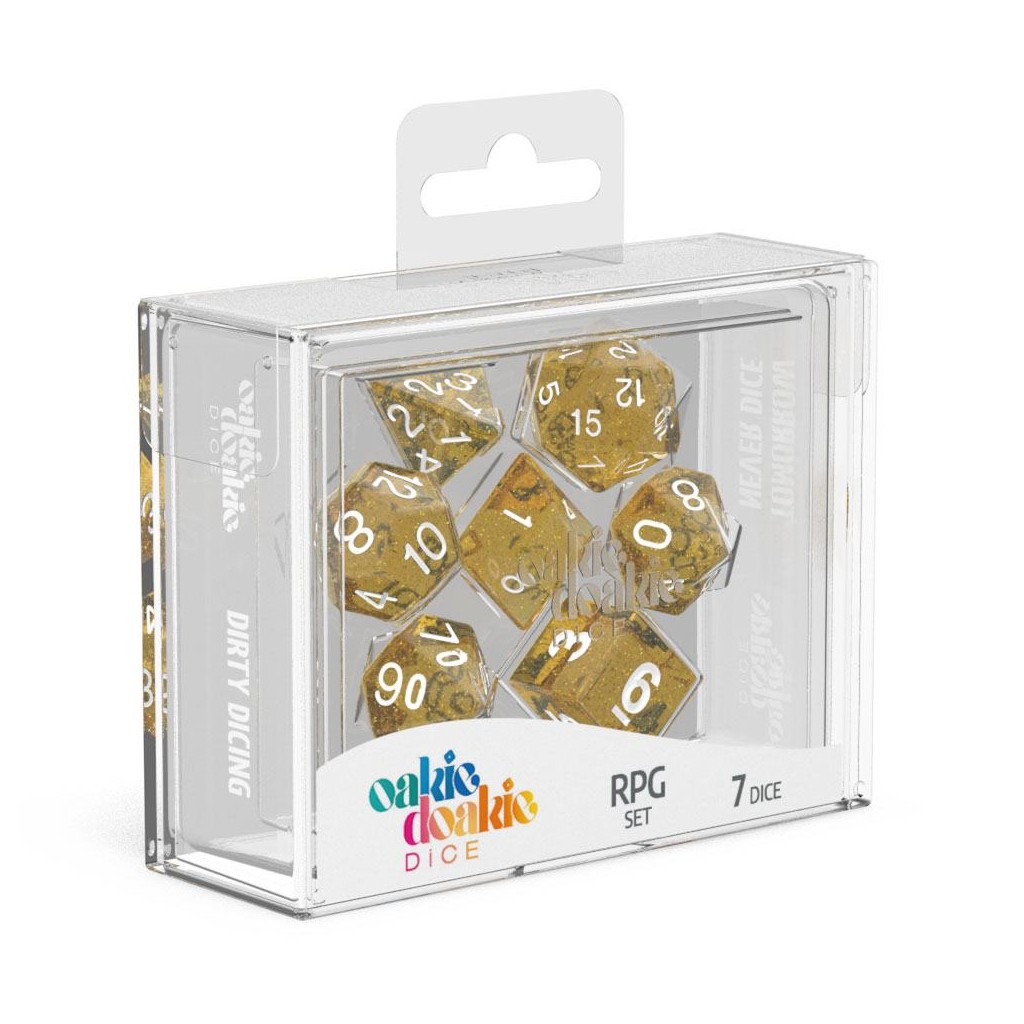 Oakie Doakie Dice dés RPG-Set Speckled - Orange (7)