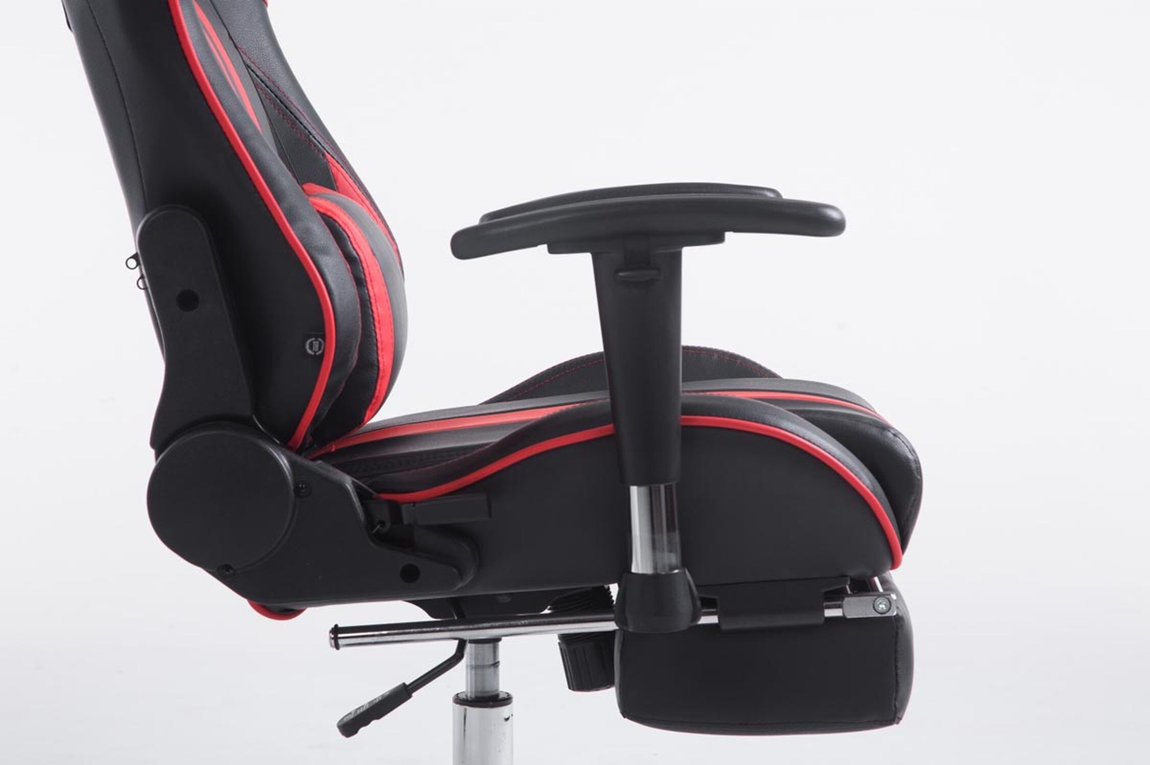 TPFLiving Racing Bürostuhl Limitless mit FußablageSchwarz/Blau