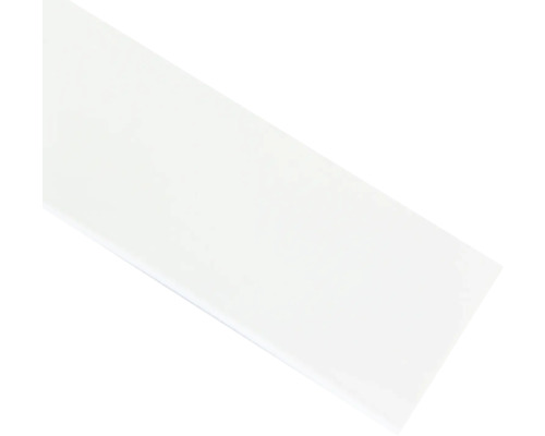 Witte volant voor gordijnrail, 7 cm breed (per meter verkocht)