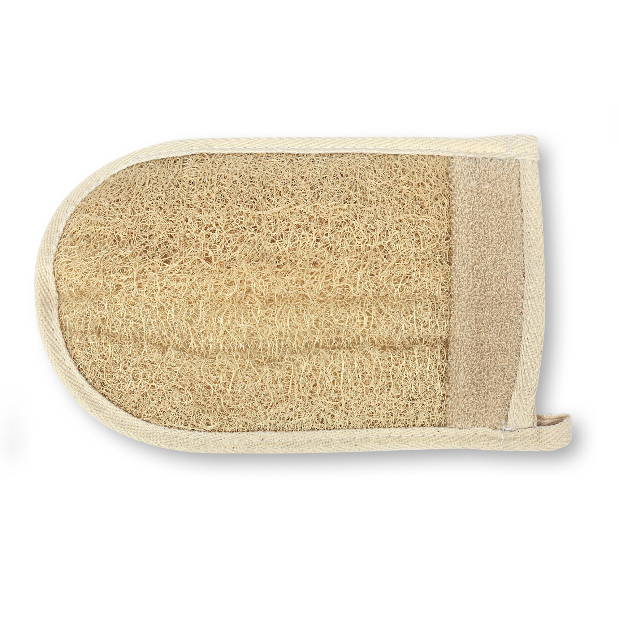 Luffa-Handschuh, natur, T 24 cm, B 16 cm von fischer's lagerhaus