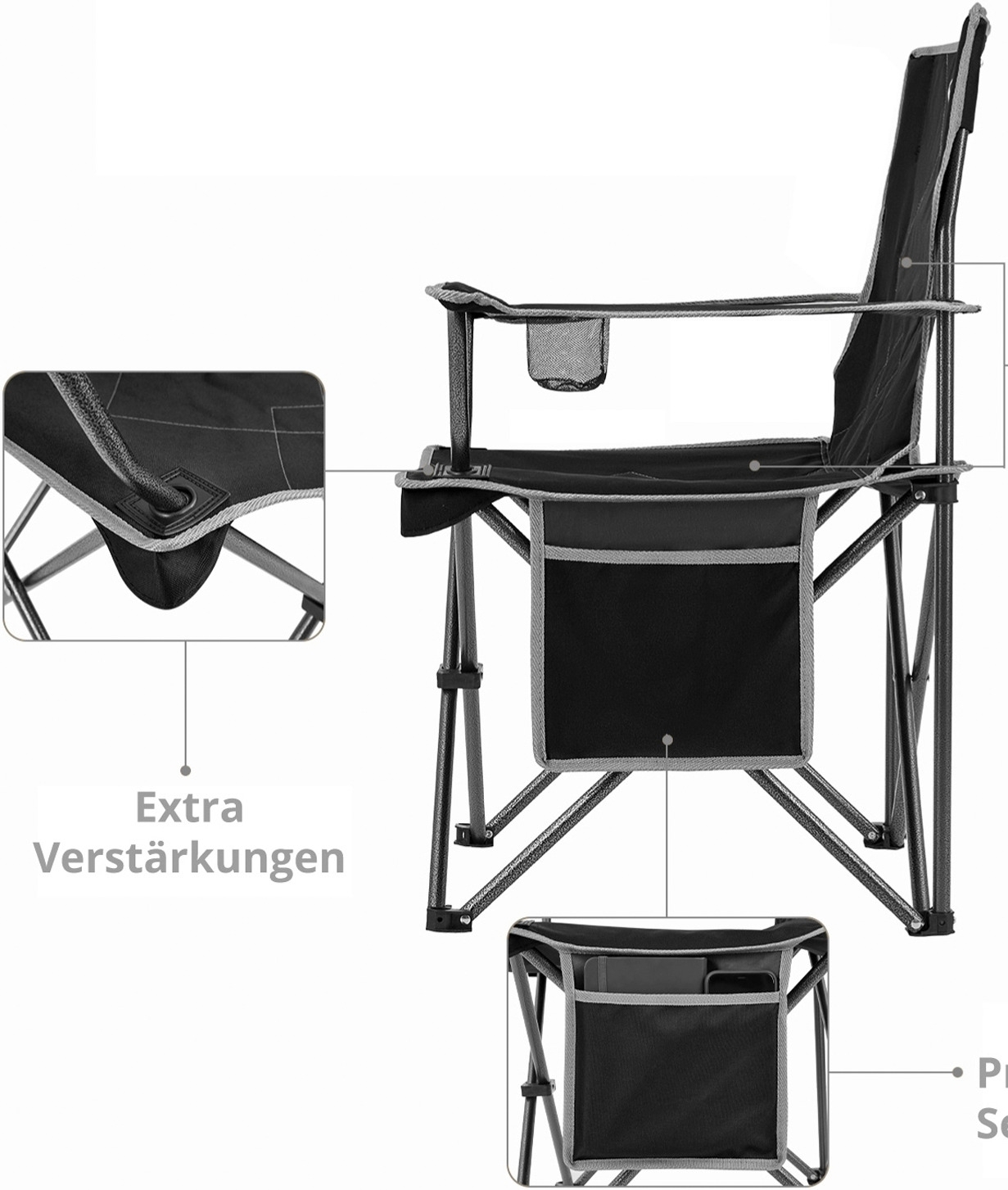 KingCamp Tanger leichter komfortabler Faltstuhl