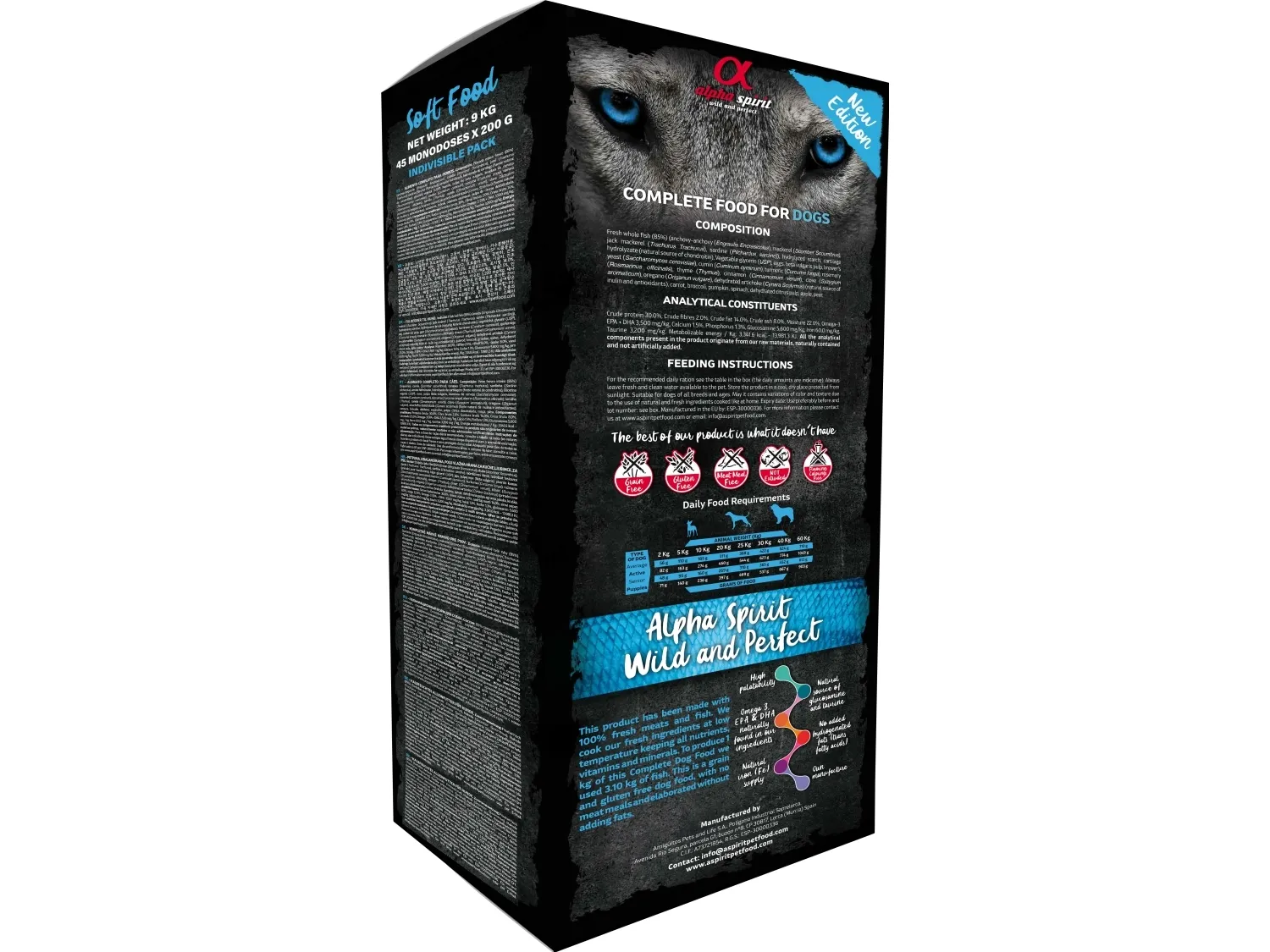 AlphaSpirit Alpha Spirit Semi-moist Fisk, 9 kg (45x200g)