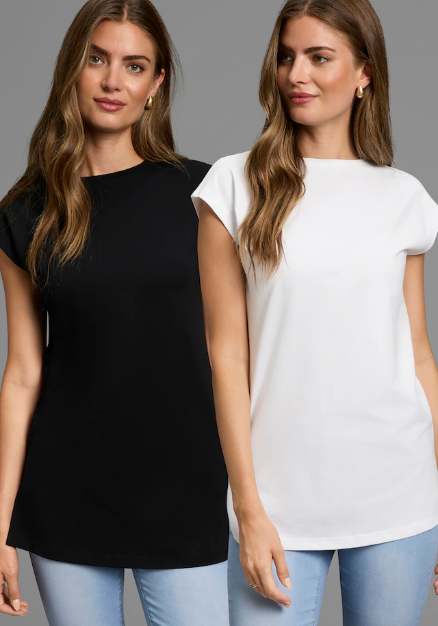 Laura Scott Longshirt, 2 Stk. in verlängerter Form - NEUE KOLLEKTION