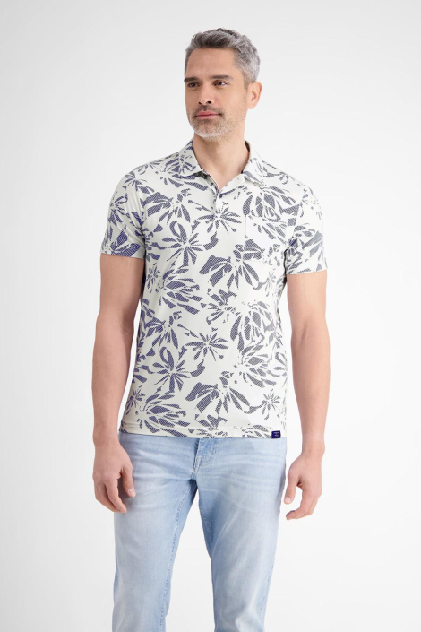 Lerros witte heren polo