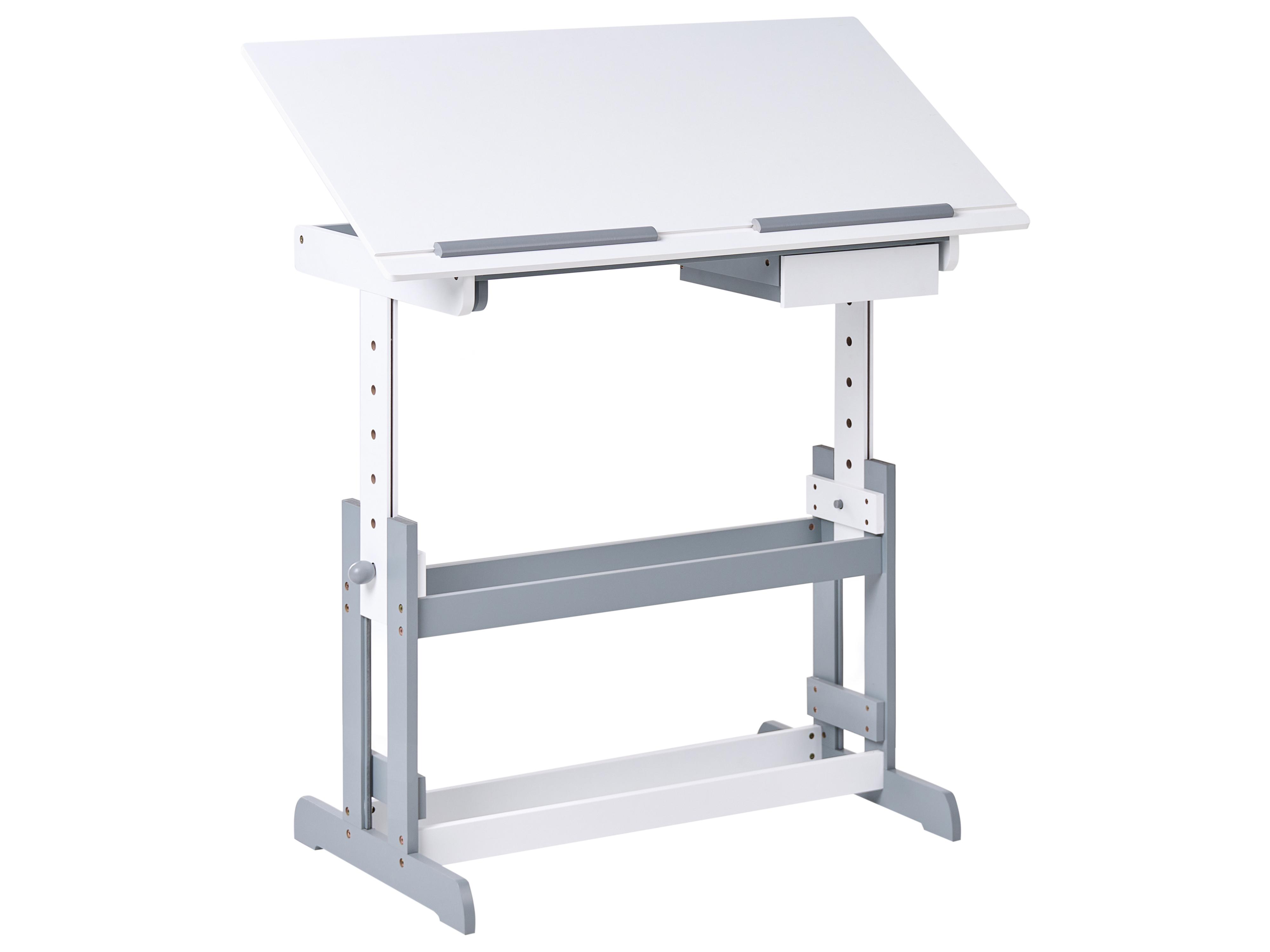 Handmatig verstelbaar sta-bureau NANNUP Wit 110 cm 53 cm
