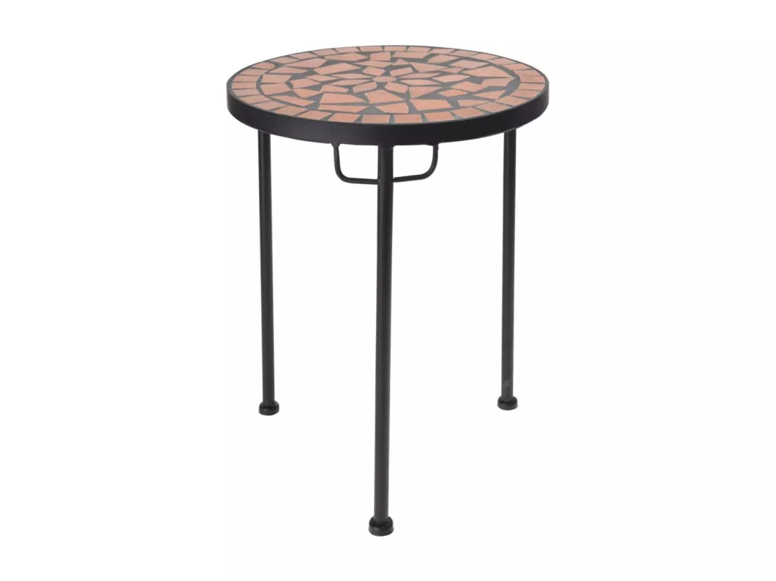 Ensemble de tables d'appoint 2 pièces avec dessus en mosaïque