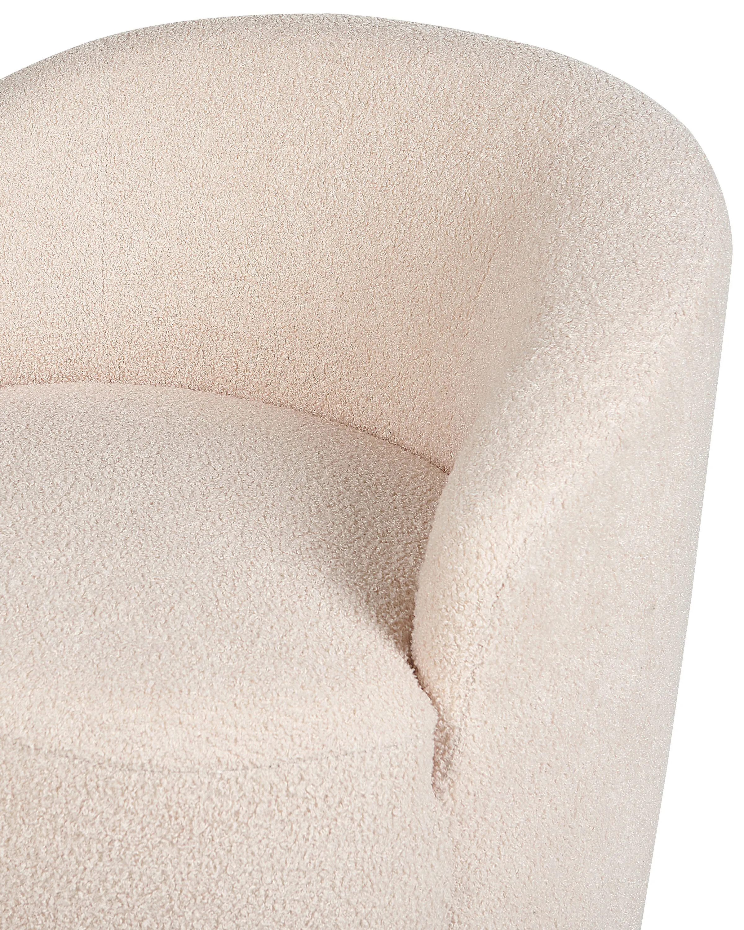 Draaifauteuil DAVIK Bouclé Beige