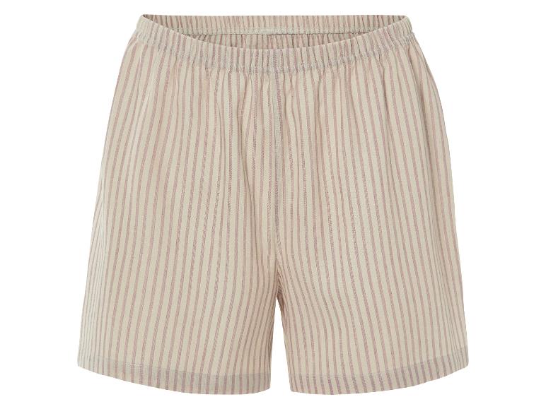Korte linnen dames pyjama