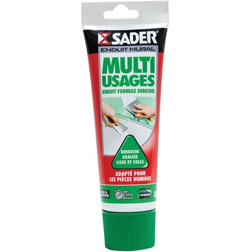 Enduit Multi-Usages Spécial Pièces Humides Sader - Tube de 330 g