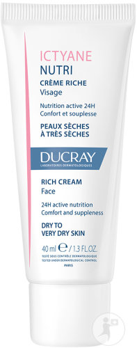 Ducray Ictyane Nutri Crème Riche Visage Peaux Sèches À Très Sèches Tube 40ml