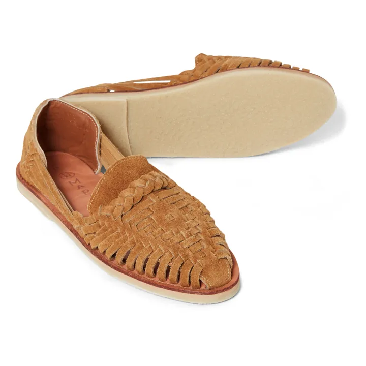 Mapache Sandales Alegre Suede | Camel