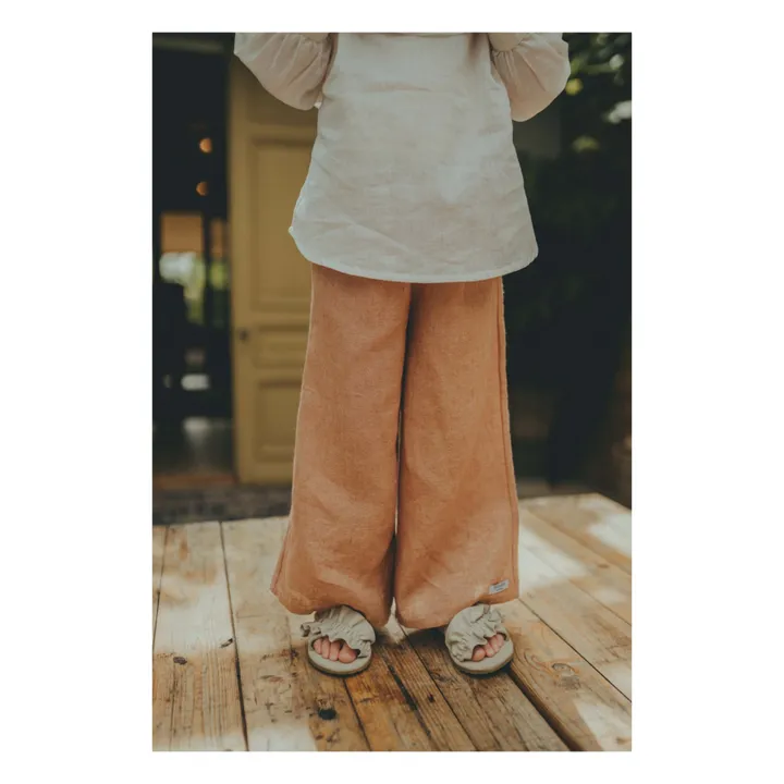 Donsje Pantalon Revoi en Lin | Vieux Rose