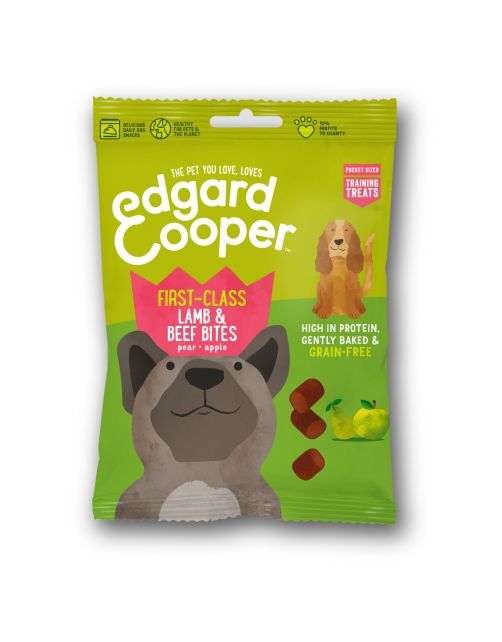 Edgard&Cooper Lamb & Beef Bites - Hondensnacks - Lam Rund Fruit 50 g