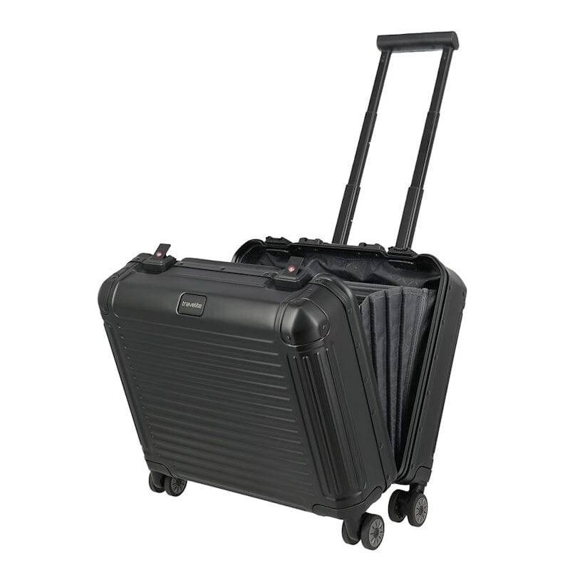 Travelite Next 4W Business Trolley Aluminium Black