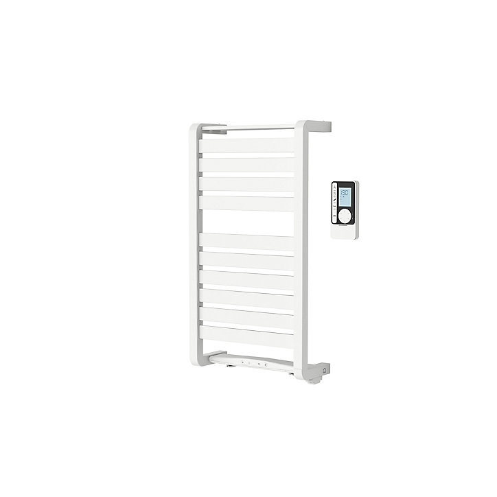 Sèche-serviettes électrique à inertie fluide GoodHome Loreto blanc 350W