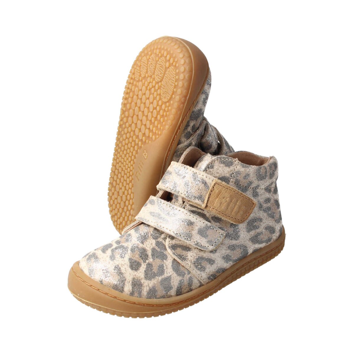 WL3213-33 glitter ecru LEOPARDII velours leather velcro Weite/W