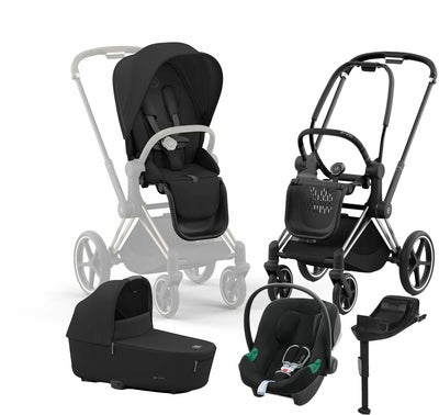 Cybex Priam Duovogn inkl. Aton B2 & Base, Sepia Black/Chrome Black