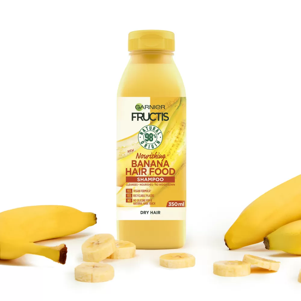 Garnier Fructis Hair Food Banana Shampoo - 350 ml.
