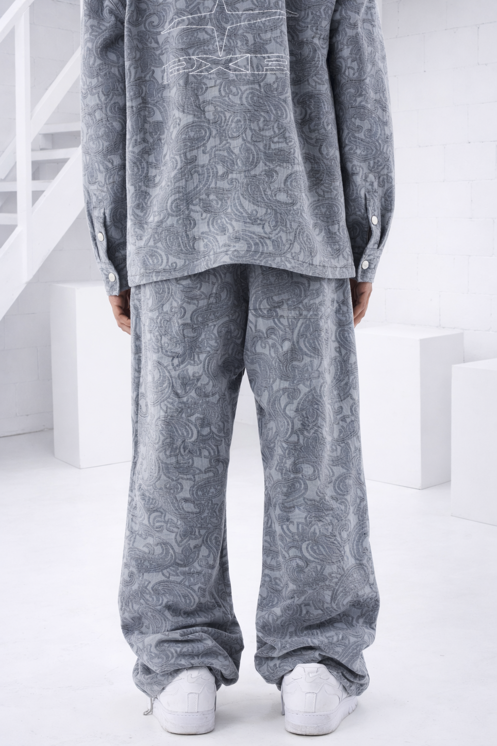 Project X Paris X Kalash Motifs Bandana Broek Heren Blauw