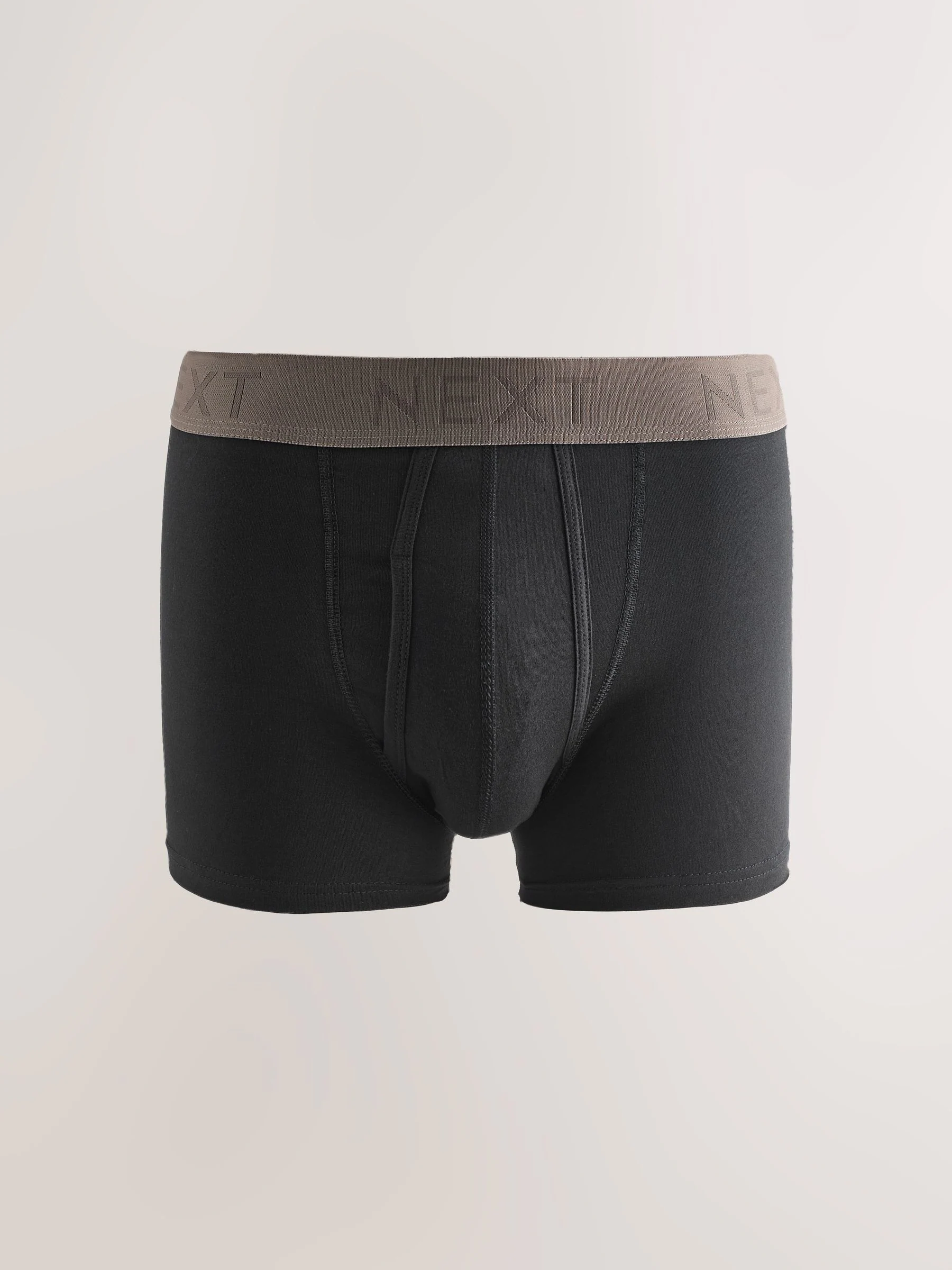 Zwarte neutrale taillebanden - Standaard - 10 Boxershorts zonder plooi