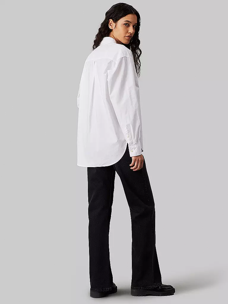 CALVIN KLEIN JEANS Hemdbluse weiss
